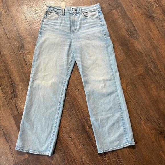 NWT AE77 Premium Denim wide leg stovepipe jeans - Picture 3 of 7